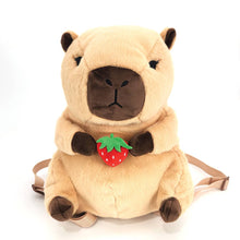 Load image into Gallery viewer, Capybara Furry Plush Backpack