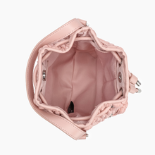 Load image into Gallery viewer, Ripple Plush Crossbody Bucket Bag ~ Black, Blue, Khaki Green, or Pink