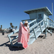 Load image into Gallery viewer, Coastal Fan Coral Throw Blanket