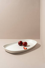 Load image into Gallery viewer, Mini Handmade Long Stoneware Serving Platters | Dadasi : Matte White / Medium