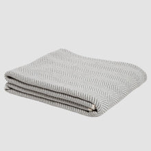 Load image into Gallery viewer, Cotton Sustainable Knit Throw Blanket - Herringbone