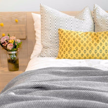 Load image into Gallery viewer, Cotton Sustainable Knit Throw Blanket - Herringbone