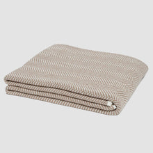 Load image into Gallery viewer, Cotton Sustainable Knit Throw Blanket - Herringbone