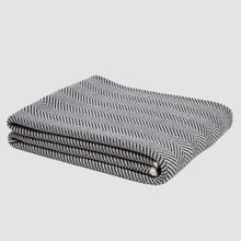 Load image into Gallery viewer, Cotton Sustainable Knit Throw Blanket - Herringbone