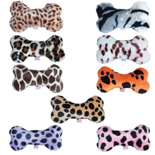 Load image into Gallery viewer, Pet and Dog Plush 6" Bone Toy ~ Animal Print Group