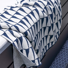 Load image into Gallery viewer, Indoor | Outdoor Sustainable Knit Throw Blanket - Poly Tikku by Petra Kaksonen