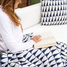 Load image into Gallery viewer, Indoor | Outdoor Sustainable Knit Throw Blanket - Poly Tikku by Petra Kaksonen