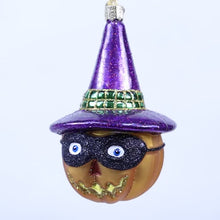 Load and play video in Gallery viewer, Masked Witch Jack O'lantern Ornament
