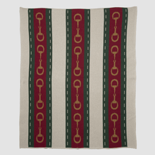 Load image into Gallery viewer, Striped Horse Bit Throw Blanket