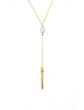 Load image into Gallery viewer, 28” Long Moonstone Lariat