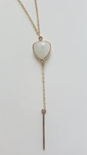 Load image into Gallery viewer, 28” Long Moonstone Lariat