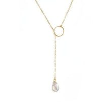 Load image into Gallery viewer, 24” Adjustable Moonstone Lariat

