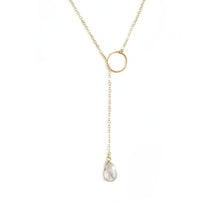Load image into Gallery viewer, 24” Adjustable Moonstone Lariat