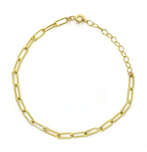 Load image into Gallery viewer, Paperclip Anklet ~ 14k gold fill