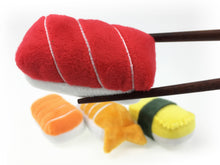 Load image into Gallery viewer, Nigiri Sushi Catnip Cat Toys ~ 4 piece set
