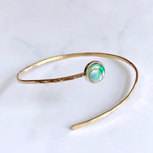 Load image into Gallery viewer, Abalone Coil Wrap Cuff