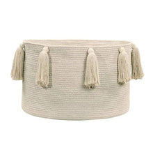 Load image into Gallery viewer, Tassels Basket ~ Choice of Colors