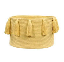 Load image into Gallery viewer, Tassels Basket ~ Choice of Colors