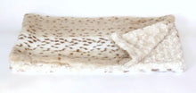 Load image into Gallery viewer, Sno Leopard Minkie Binkie Blanket