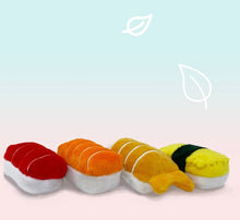 Load image into Gallery viewer, Nigiri Sushi Catnip Cat Toys ~ 4 piece set