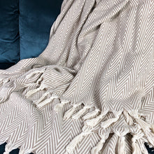 Load image into Gallery viewer, Chunky Chevron Turkish Throw