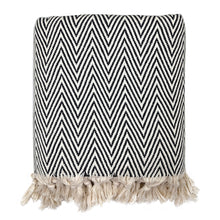 Load image into Gallery viewer, Chunky Chevron Turkish Throw