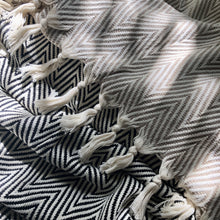Load image into Gallery viewer, Chunky Chevron Turkish Throw