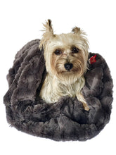 Load image into Gallery viewer, Bella Charcoal & Koala Reversible Cozy Sak
