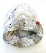 Load image into Gallery viewer, Koala Sand & Frosted Snow Leopard Reversible Cozy Sak ~ Limited Edition