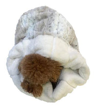 Load image into Gallery viewer, Koala Sand & Frosted Snow Leopard Reversible Cozy Sak ~ Limited Edition