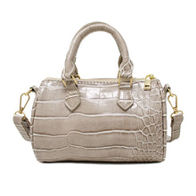 Load image into Gallery viewer, Crocodile Duffle Handbag ~ Pink or Gray