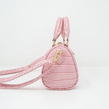 Load image into Gallery viewer, Crocodile Duffle Handbag ~ Pink or Gray