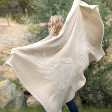 Load image into Gallery viewer, Dream WINGS Blanket ~ Big in Ivory, Silver, or Pink