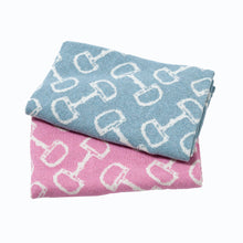 Load image into Gallery viewer, Baby Reversible Horse Bits Throw