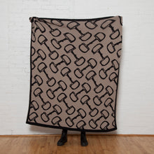 Load image into Gallery viewer, Equestrian Horse Bits Reversible Throw