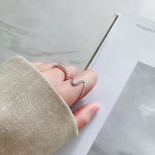 Load image into Gallery viewer, “Go With The Flow” Wave Stackable Ring