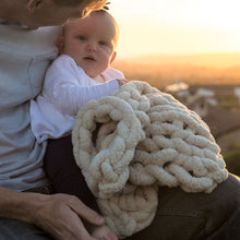 Load image into Gallery viewer, Infinite Chunky Knit Blanket - Cuddle ~ Choice of Colors