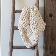 Load image into Gallery viewer, Infinite Chunky Knit Blanket - Cuddle ~ Choice of Colors
