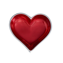 Load image into Gallery viewer, July Ruby Birthstone Heart with Heart Spoon