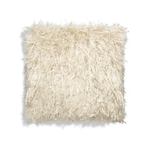 Load image into Gallery viewer, Logan Woven Shaggy Pillow ~ Black or White