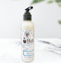 Load image into Gallery viewer, Nuluv Goat Milk Lotion 6-oz Pump - Black Dress