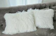 Load image into Gallery viewer, Luna Tibetan Faux Fur Pillow ~ 2 Sizes in 4 Colors
