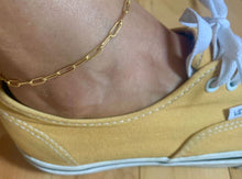 Load image into Gallery viewer, Paperclip Anklet ~ 14k gold fill