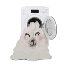 Load image into Gallery viewer, Smile Like a Llama Cotton Washable Rug