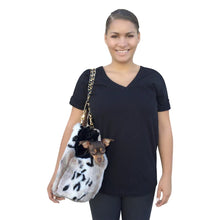 Load image into Gallery viewer, Stella Carrier in Snow Lynx Faux Fur