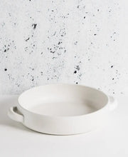 Load image into Gallery viewer, Stoneware Serving Plate with Handles 13.4"