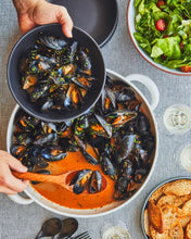 Load image into Gallery viewer, Stoneware Serving Plate with Handles 13.4"