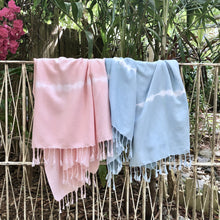 Load image into Gallery viewer, Tie Dye Turkish Beach Towel ~ Choice of Color