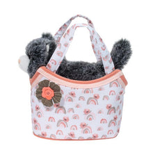 Load image into Gallery viewer, Watercolor Rainbow Sassy Sak with Gray Cat