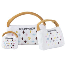 Load image into Gallery viewer, White Chewy Vuiton Purses ~ 3 Sizes to Choose From